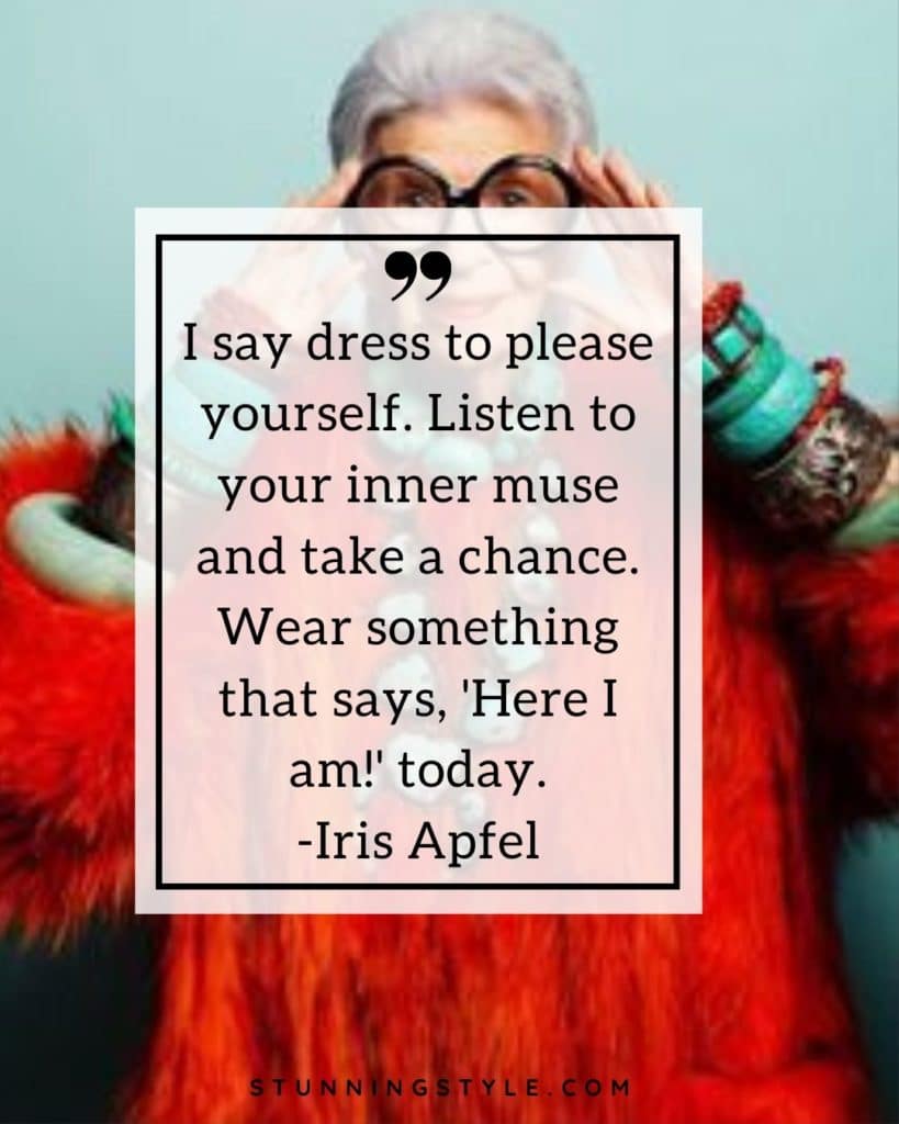 Iris Apfel Dress to please yourself