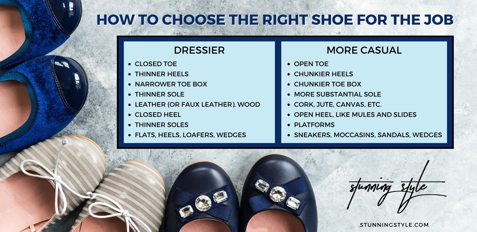 Choosing Shoes Graphic