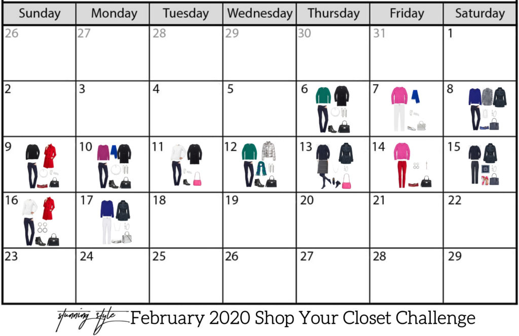 February  Shop Your Closet Challenge