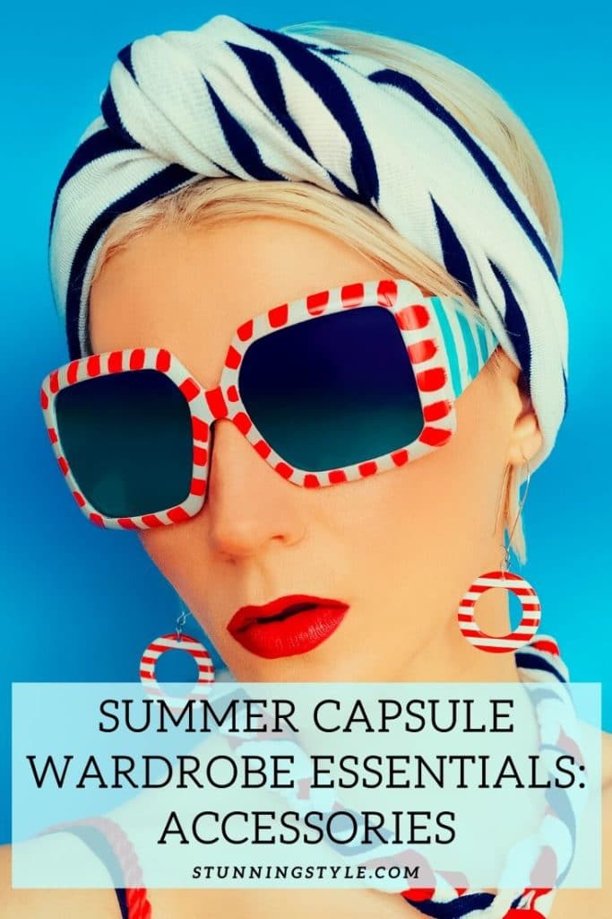 Summer capsule wardrobe accessories