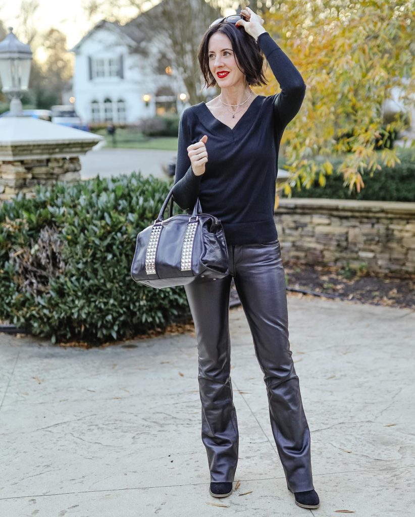 April in Leather Pants